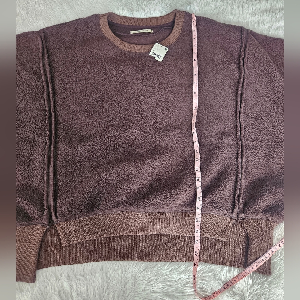 Free People We The Free Cozy Camden Sweatshirt Walnut - Picture 8 of 12
